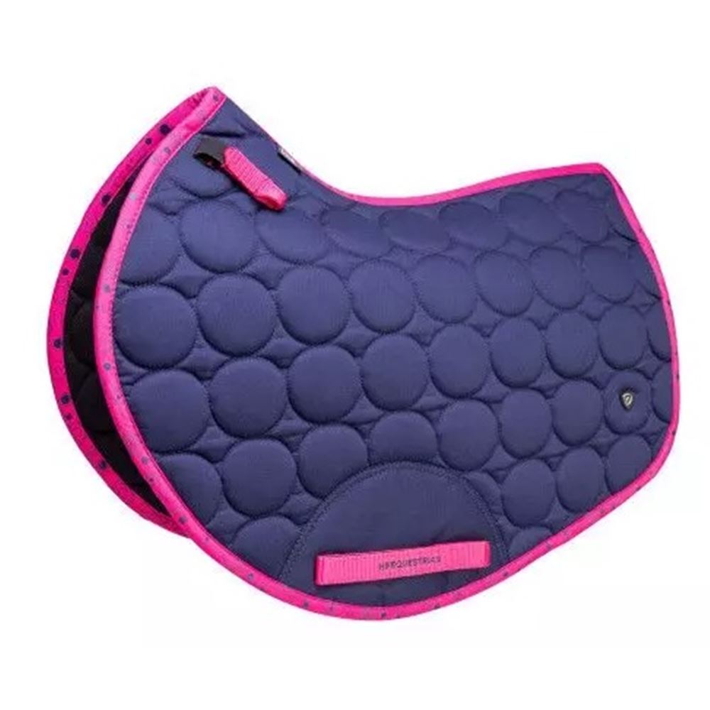 Hy Equestrian DynaMizs Ecliptic Close Contact Saddle Pad (Navy/Magenta)