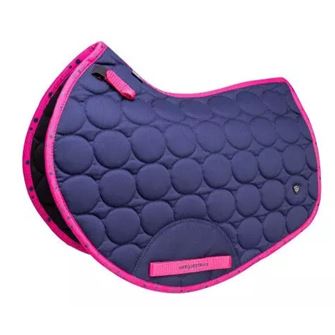 Hy Equestrian DynaMizs Ecliptic Close Contact Saddle Pad (Navy/Magenta)