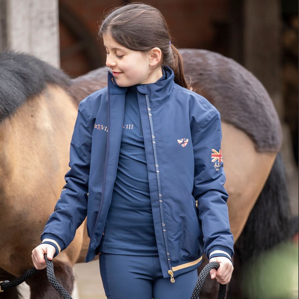 Shires Aubrion Team Jacket - Young Rider (Navy Blue)