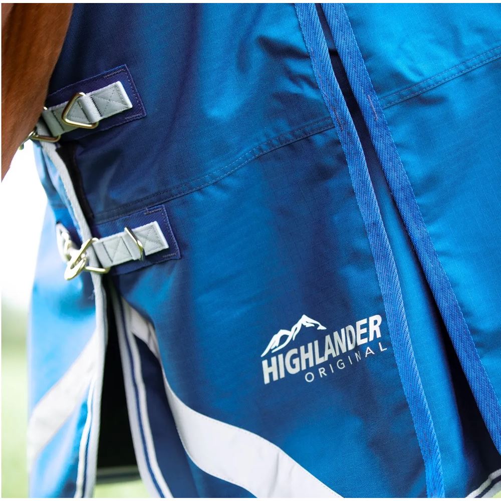 Shires Highlander Original 200 Turnout Rug & Neck Set (Blue)