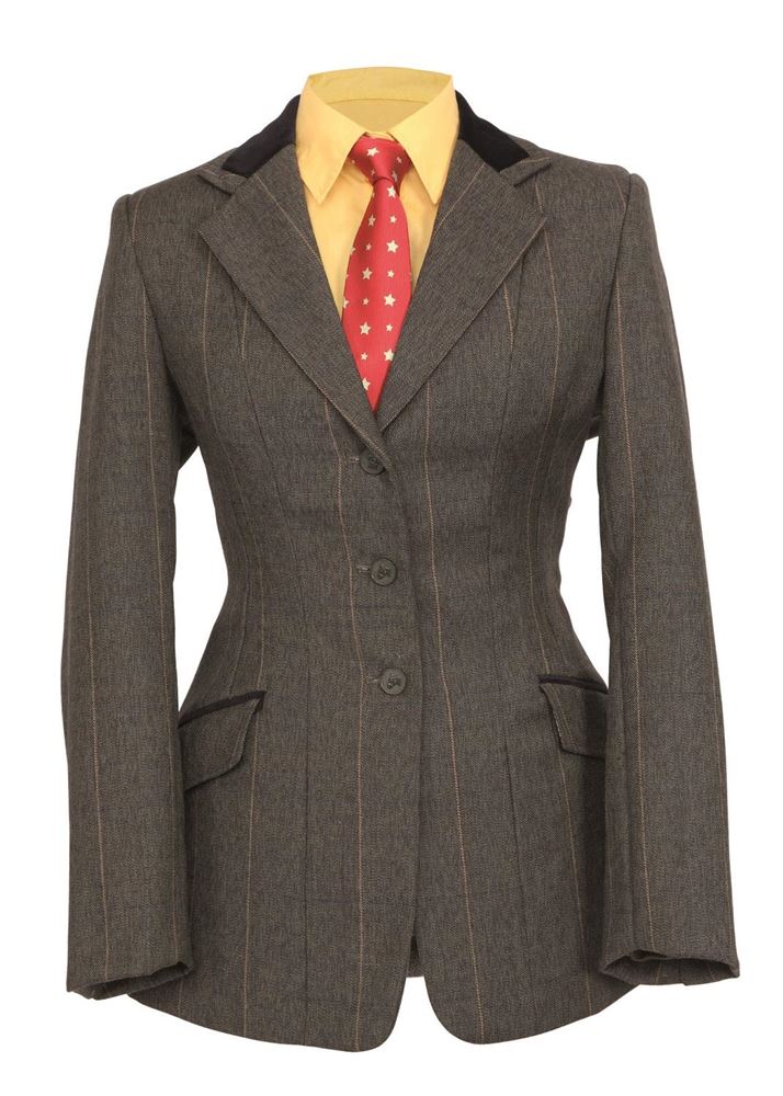 Shires Ladies Huntingdon Show jacket (Green Check)