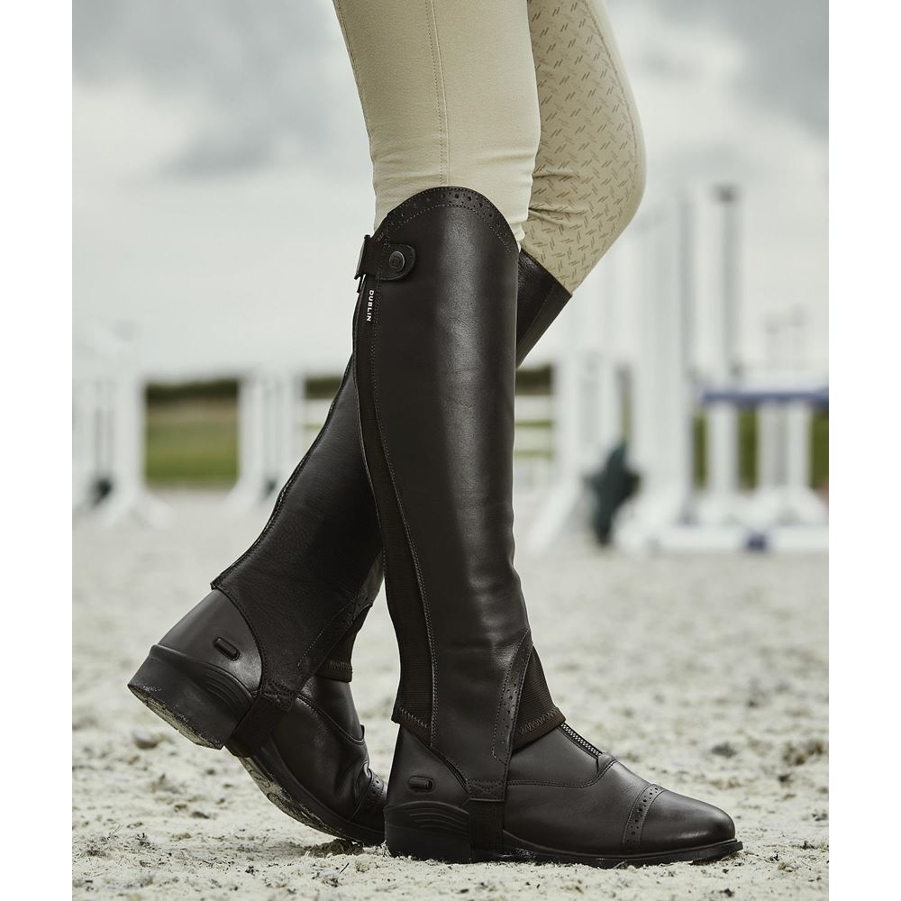 Dublin Adults Evolution Rear Zip Half Chaps