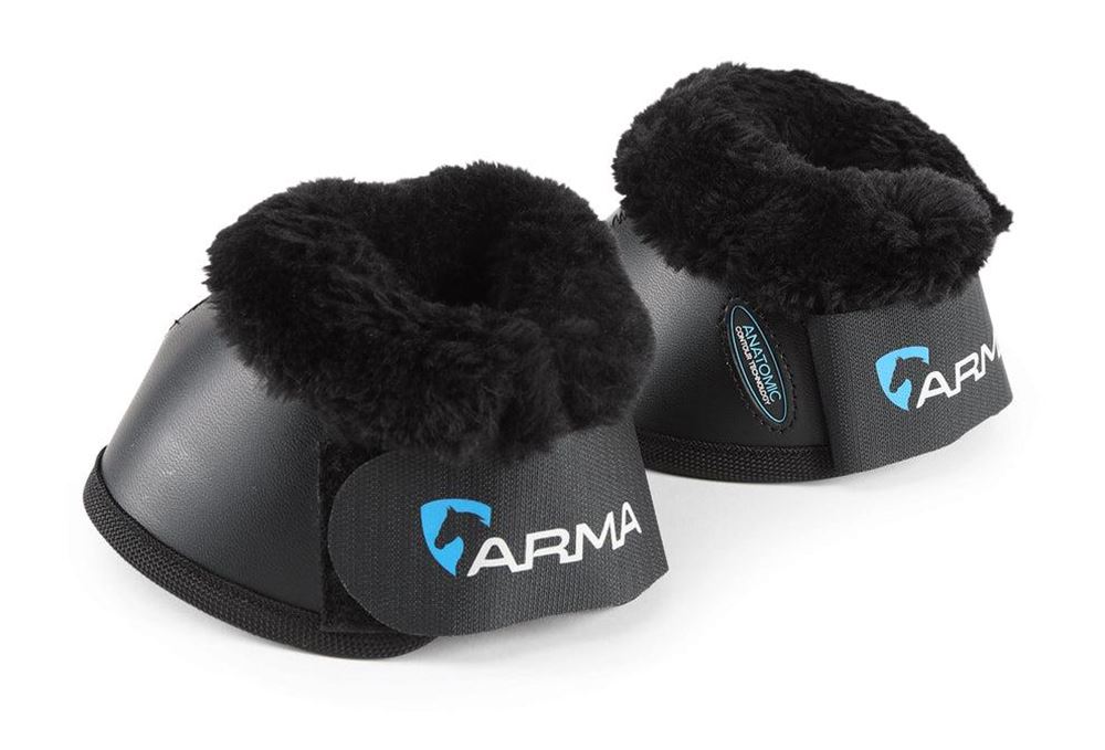 Shires ARMA NX-MAX+ SupaFleece Over Reach Boots (Black)