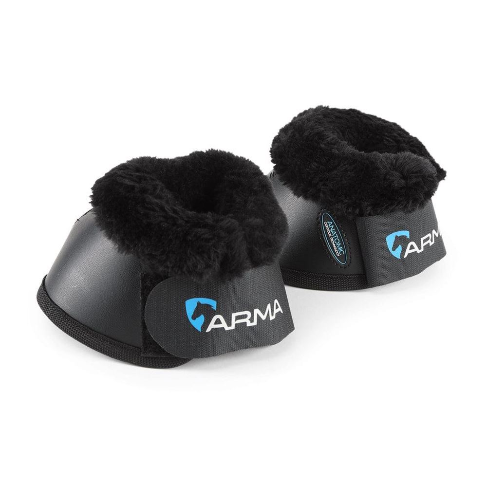 Shires ARMA NX-MAX+ SupaFleece Over Reach Boots (Black)