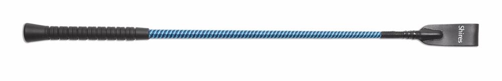 Shires Rubber Grip Whip (Navy/Bright Blue)