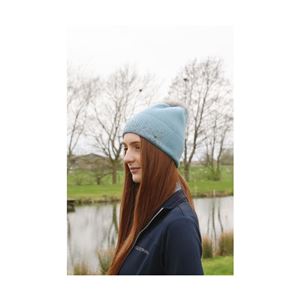 Hy Equestrian Synergy Diamante Bobble Hat (Aqua)