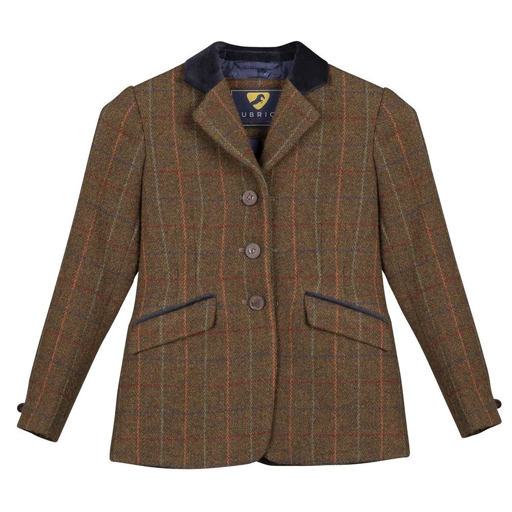 Shires Aubrion Saratoga Jacket - Young Rider (Dark Green Check)