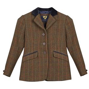 Shires Aubrion Saratoga Jacket - Young Rider (Dark Green Check)