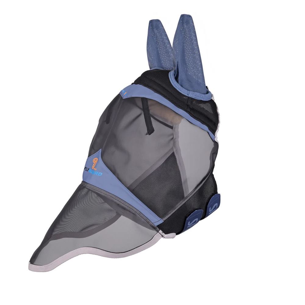 Shires FlyGuard Pro Air Motion Fly Mask with Ears & Nose (Deep Airforce Blue)