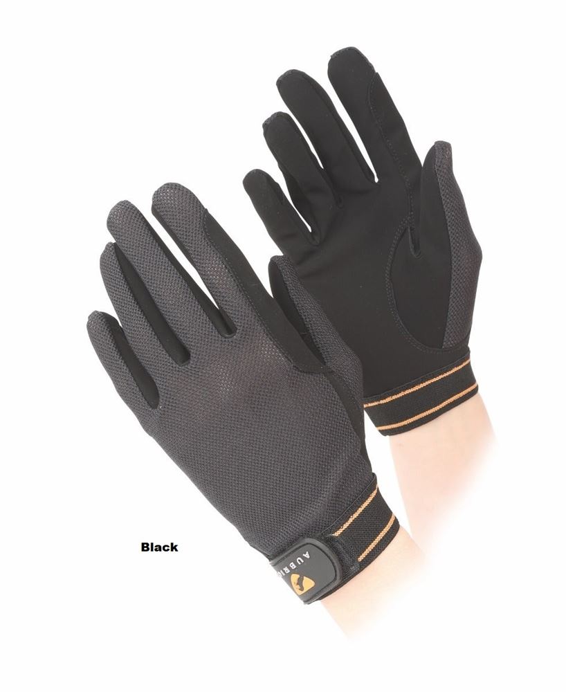 Shires Aubrion Mesh Riding Gloves - Child