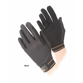 Shires Aubrion Stratos SportFit Adults Riding Gloves (Navy)