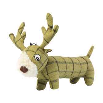 House of Paws Tweed Plush Long Body Toy (Stag)