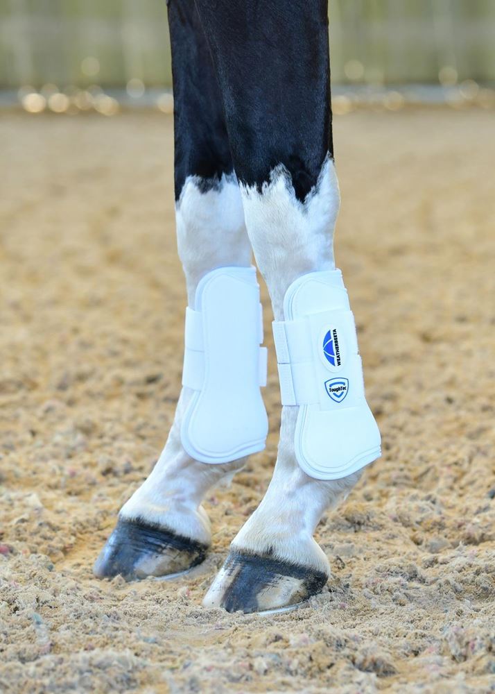 Weatherbeeta Tough-Tec Prime Open Front Boots (White)