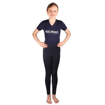 HyCONIC by Hy Equestrian Children's Soria Riding Tights (Navy)