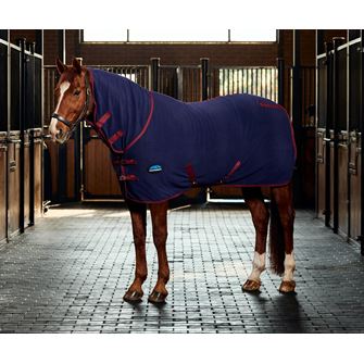 Weatherbeeta Anti-Static Fleece Cooler Combo (Navy/Burgundy)