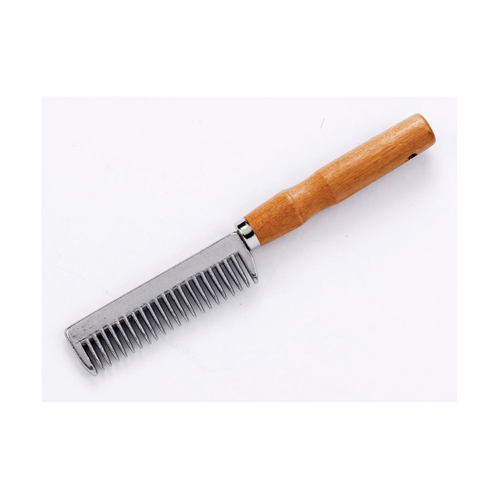Lincoln Tail Comb with Wooden Handle