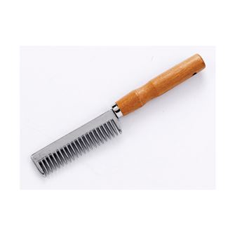 Lincoln Tail Comb with Wooden Handle