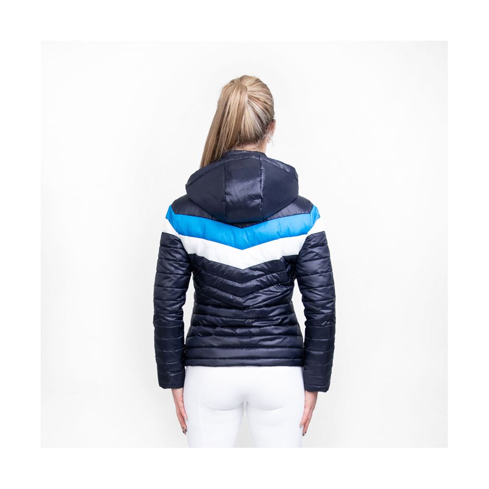 Coldstream Southdean Quilted Coat (Navy/White/Blue)