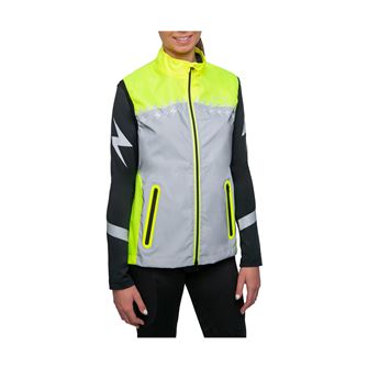 Silva Flash Lightweight Duo Reflective Gilet by Hy Equestrian (Yellow/Reflective Silver)