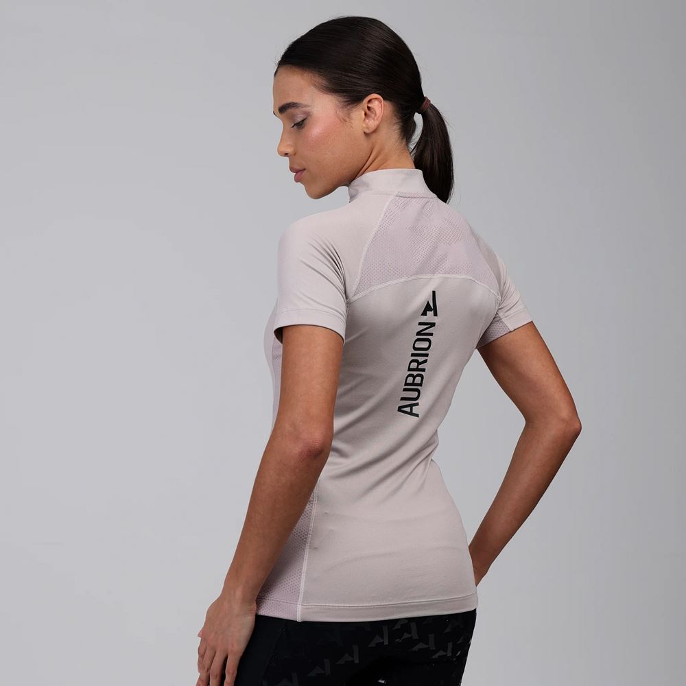 Shires Aubrion React Short Sleeve Base Layer (Sand)