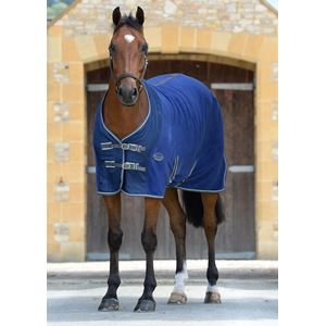 Weatherbeeta Fleece Cooler Standard Neck Rug (Dark Blue/Grey/White)