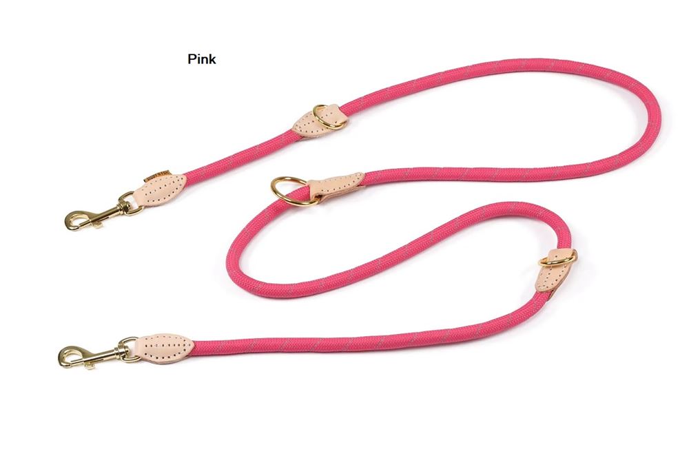 Shires Digby & Fox Reflective Training Dog Lead (Pink)
