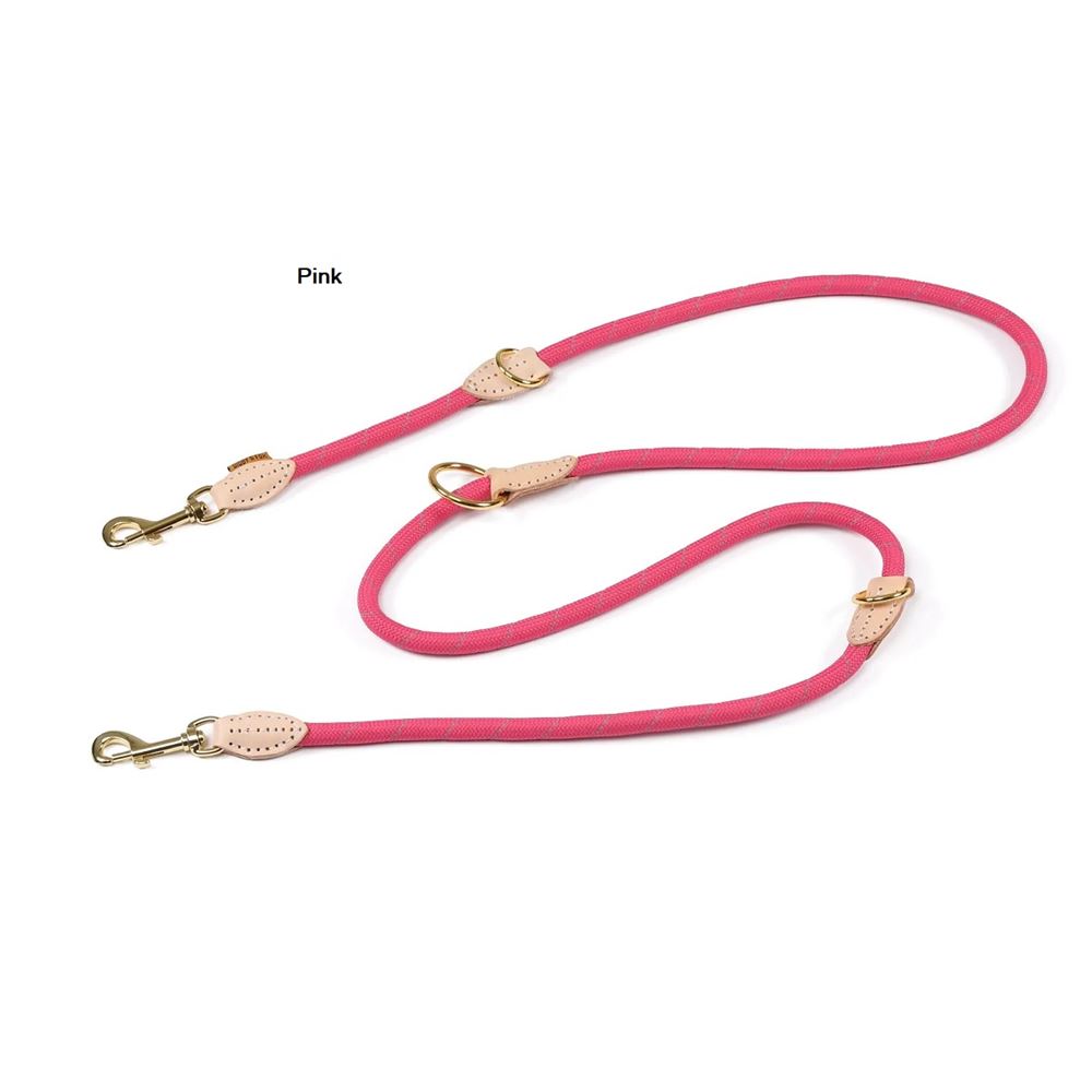 Shires Digby & Fox Reflective Training Dog Lead (Pink)