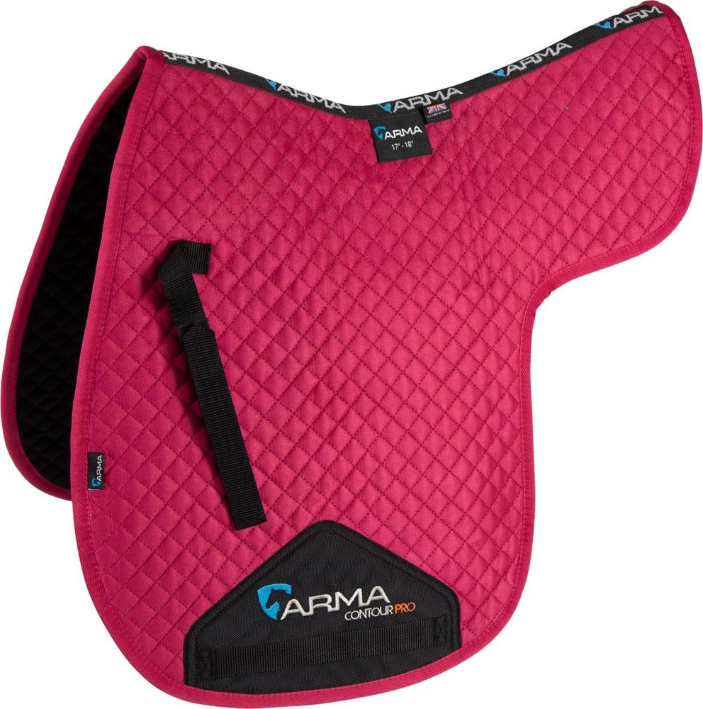 Shires ARMA Suede Numnah (Raspberry)