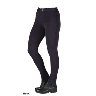 Saxon Warm Up Cotton Stretch Children's Jodhpurs (Black) *Clearance*