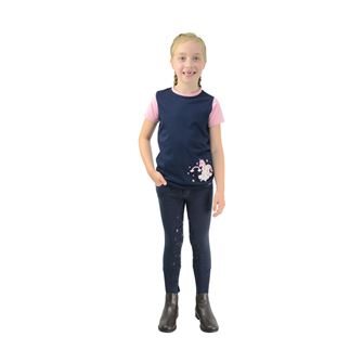 Little Unicorn Breeches by Little Rider (Navy/Candy Pink)