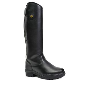 Rhinegold Junior Nebraska Synthetic Long Riding Boots (Black)