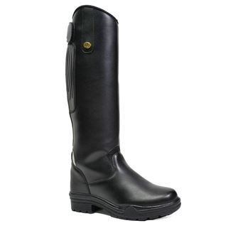 Rhinegold Junior Nebraska Synthetic Long Riding Boots (Black)