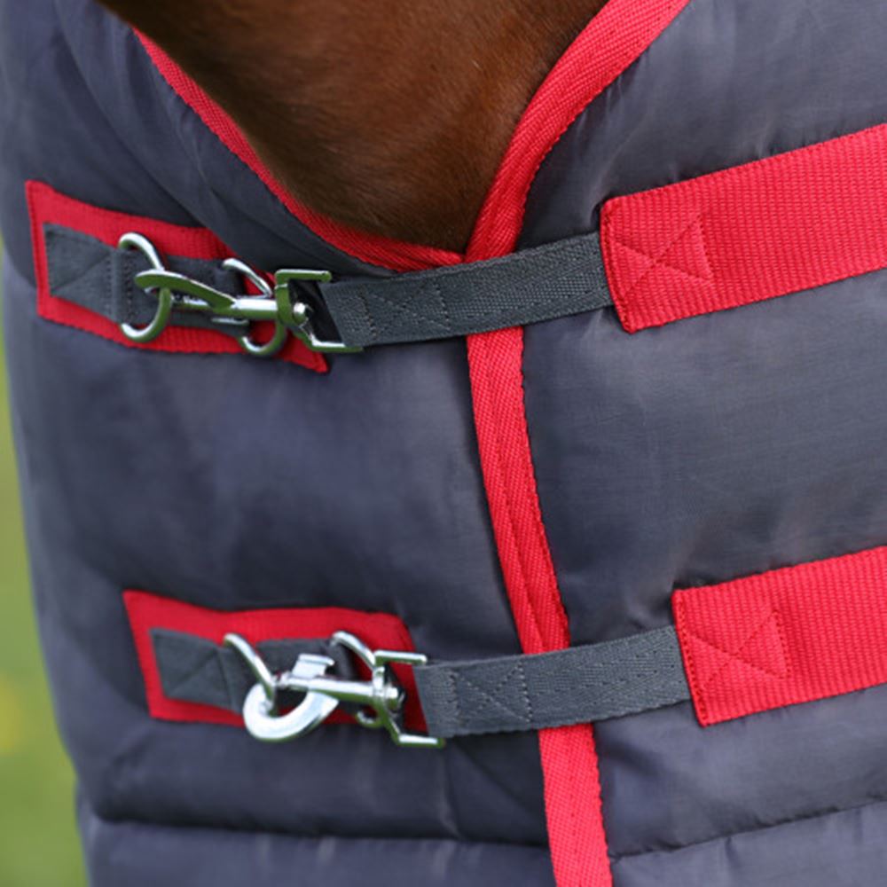 Hy Equestrian HYCONIC 250g Stable Rug (Charcoal/Red)