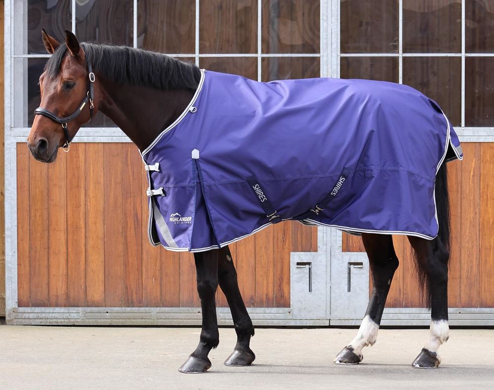 Shires Highlander Original Lite Turnout Rug (Navy Forest)