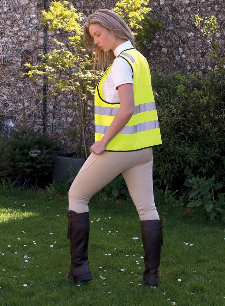 Harlequin Adults Hi - Viz Zipped Tabard (Reflective Yellow)