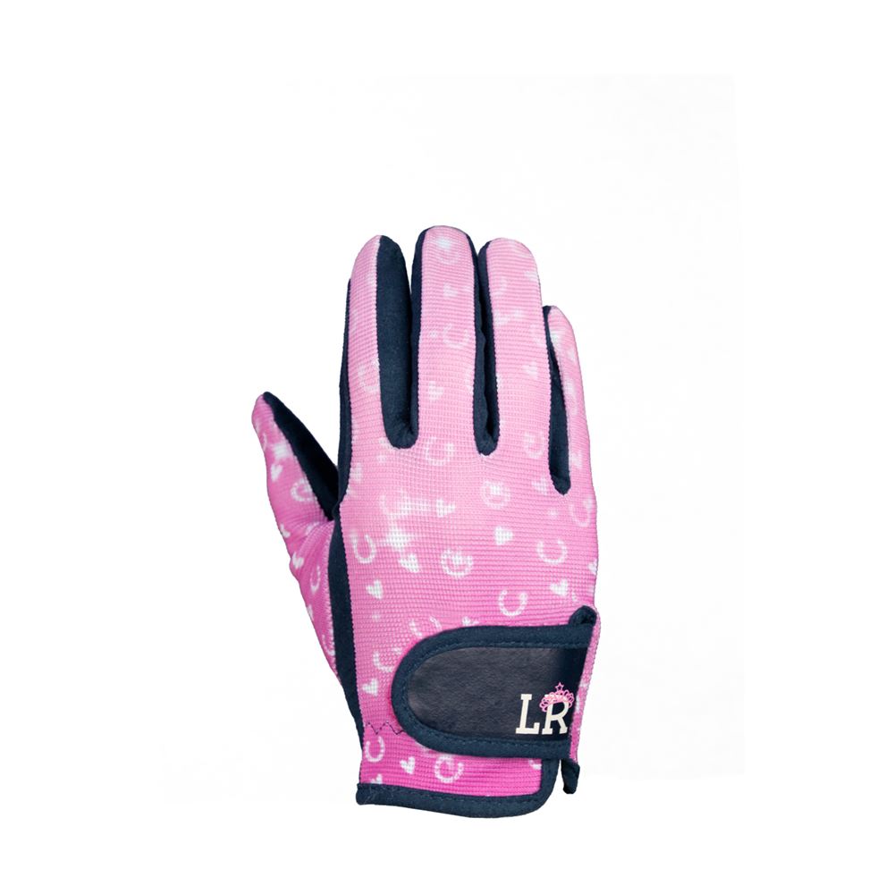 Pony Fantasy Riding Gloves by Little Rider (Navy/Pink) 