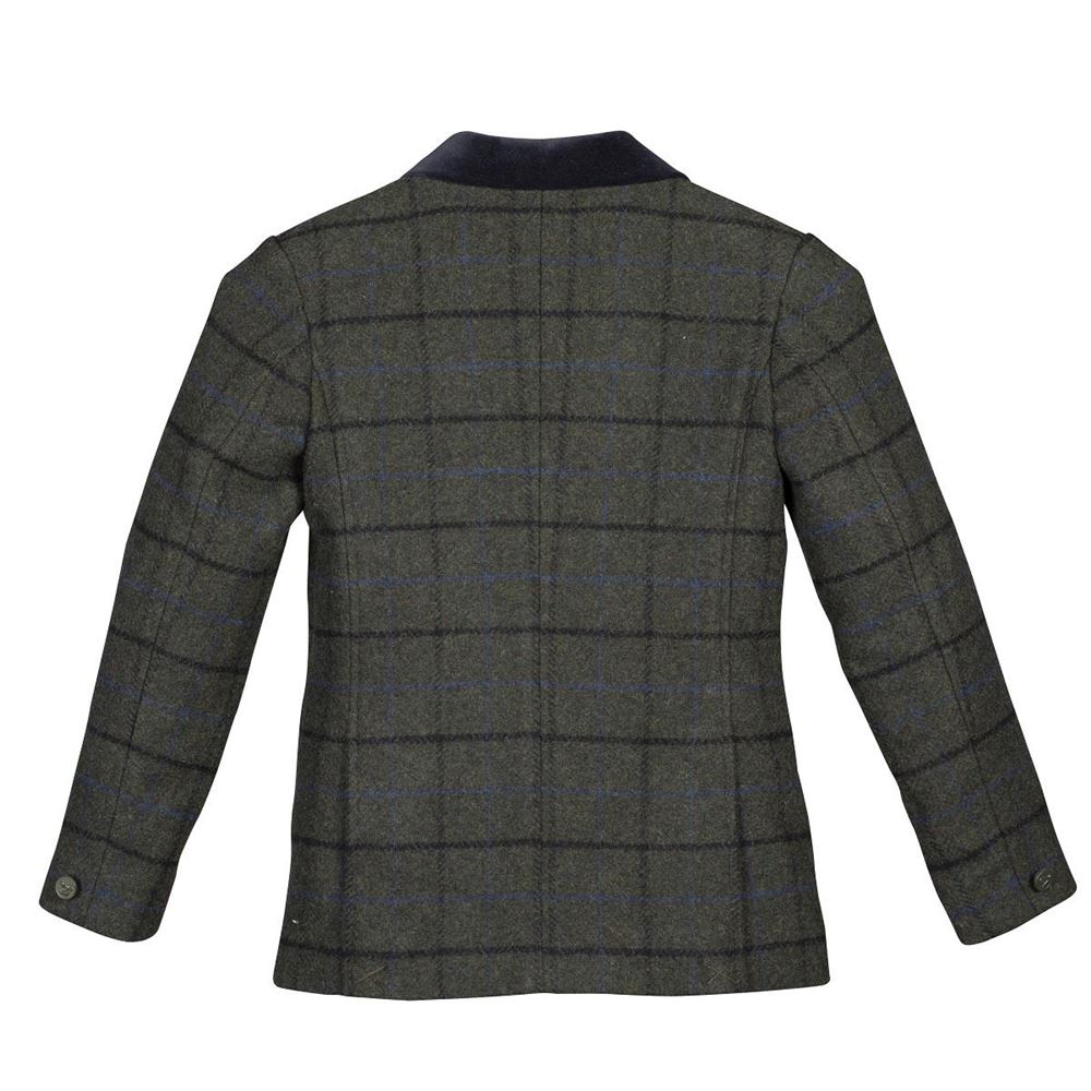 Shires Aubrion Saratoga Jacket - Young Rider (Dark Green Check)
