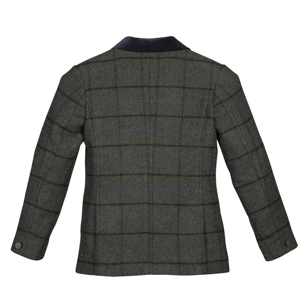 Shires Aubrion Saratoga Jacket - Young Rider (Dark Green Check)