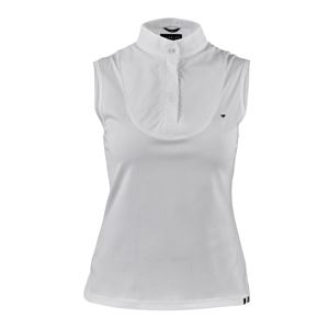 Shires Aubrion Sleeveless Stock Shirt (White)