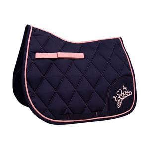 The Princess and the Pony Saddle Pad By Little Rider (Navy/Peach)
