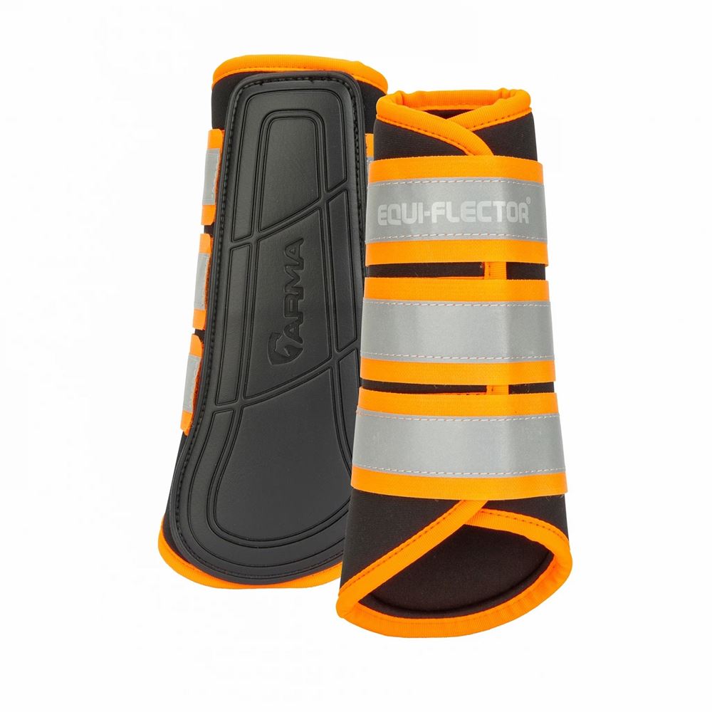 Shires Arma Equi-Flector Brushing Boots (Orange)