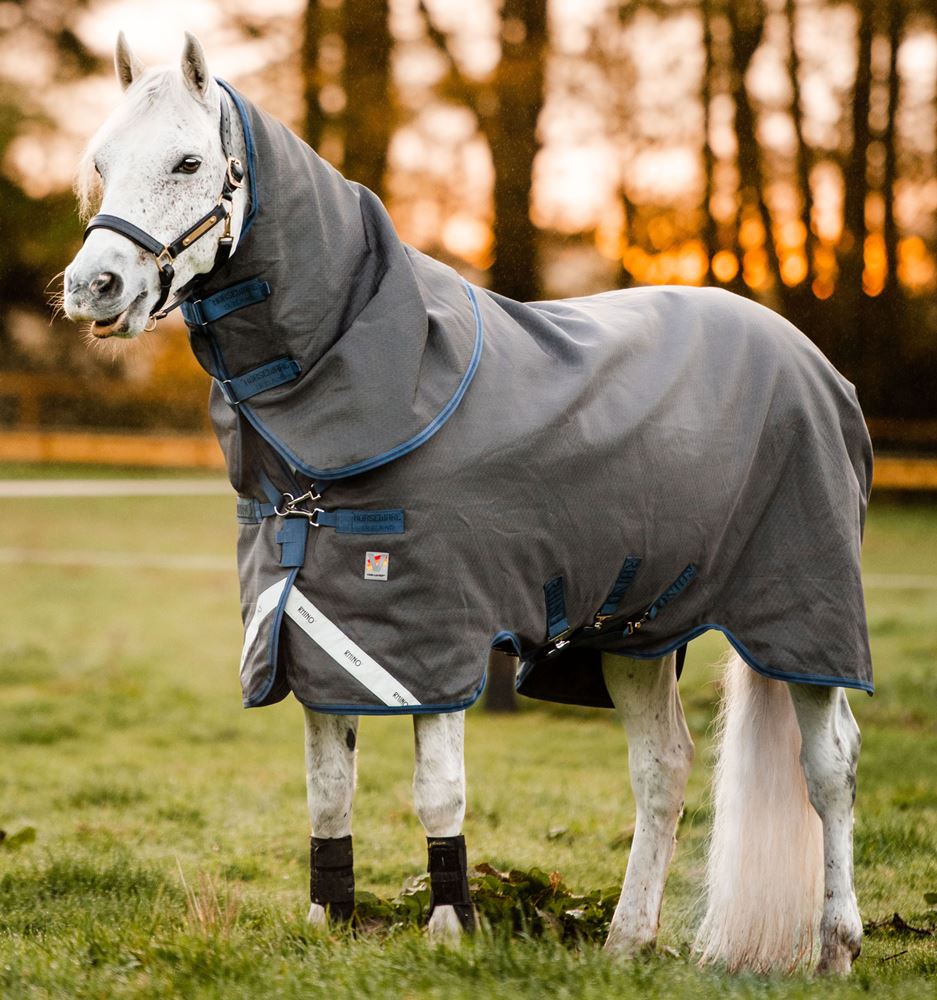 Horseware Rhino Plus HexStop Vari-Layer - 250g (Grey/Indigo & Navy) 