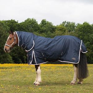 Gallop Trojan DURAPROOF 50 Turnout Combo (Navy/Pink)