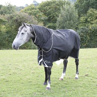 Shires Highlander Plus 200 Turnout Rug Neck Cover (Black)
