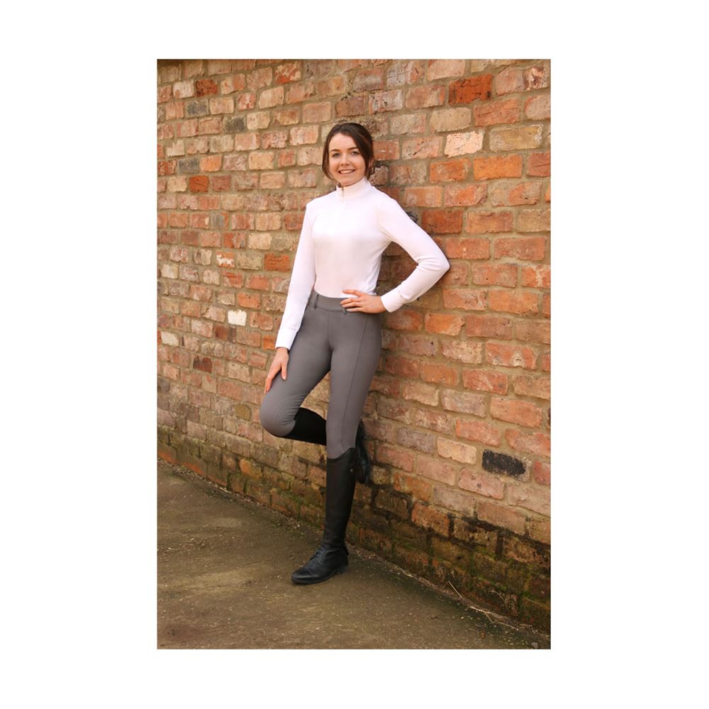 Hy Equestrian Glacial Softshell Riding Tights (Grey)