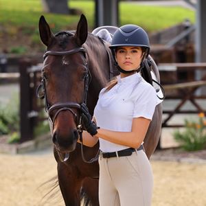 Shires Aubrion Short Sleeve Stock Shirt (White)