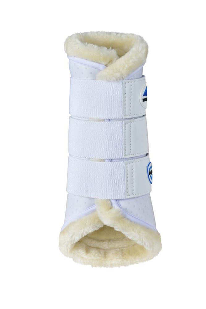 Weatherbeeta Tough-Tec Comfy Fleece Brushing Boots (White)