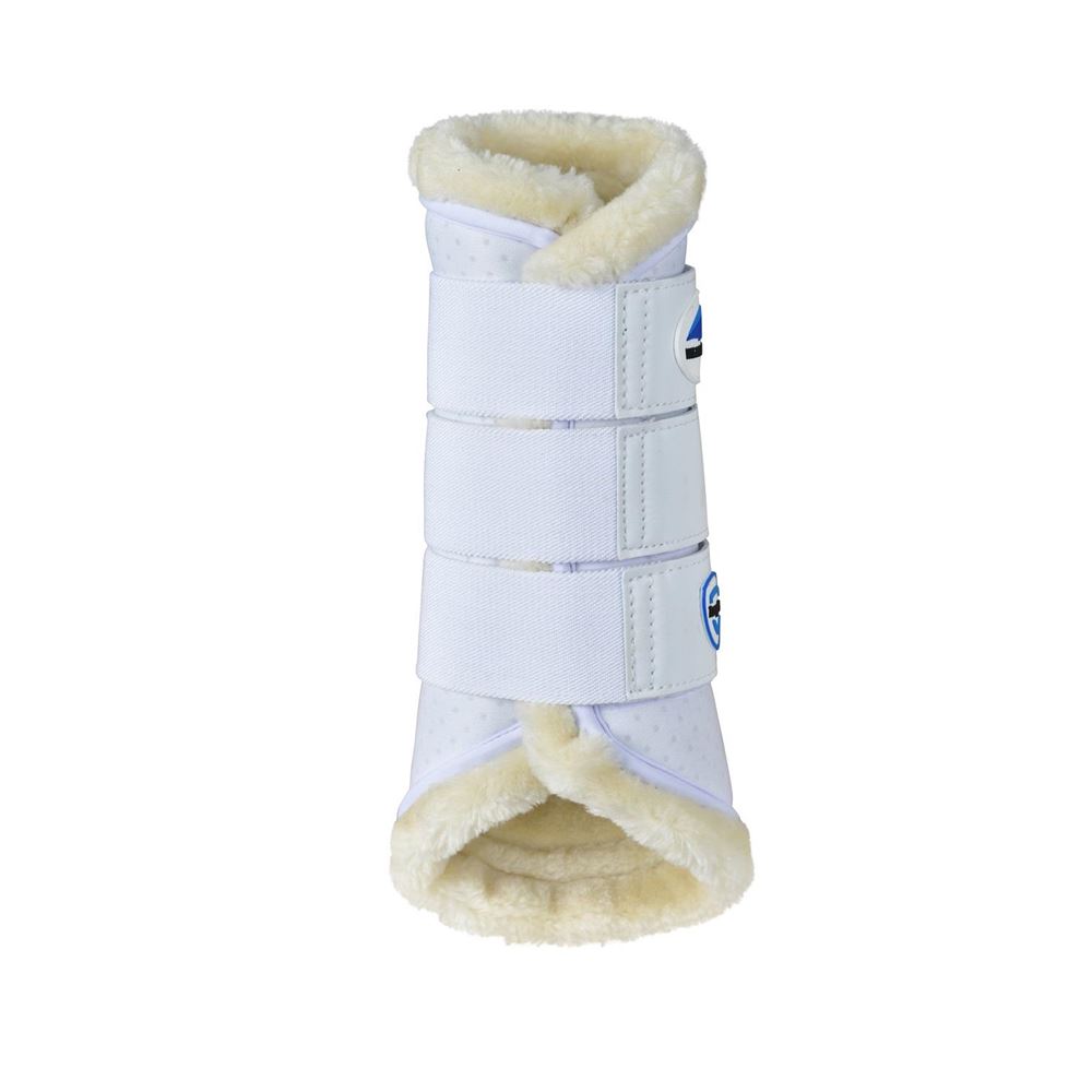 Weatherbeeta Tough-Tec Comfy Fleece Brushing Boots (White)