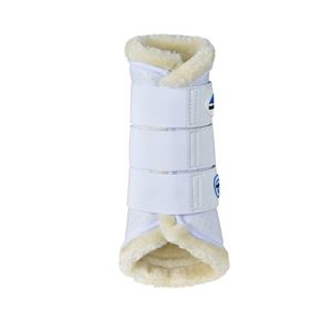 Weatherbeeta Tough-Tec Comfy Fleece Brushing Boots (White)