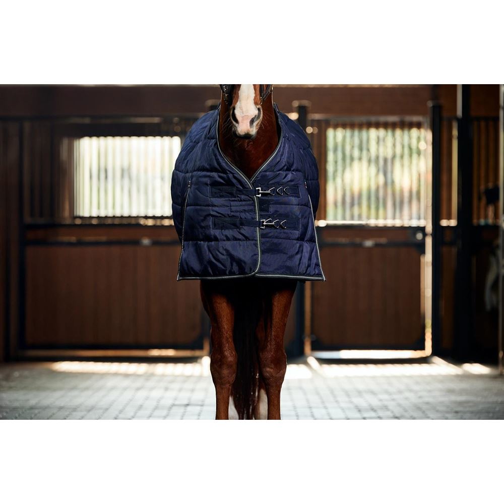 Weatherbeeta Comfitec PP Chanel Quilt Stable Detach-A-Neck - 220g (Navy/Charcoal)